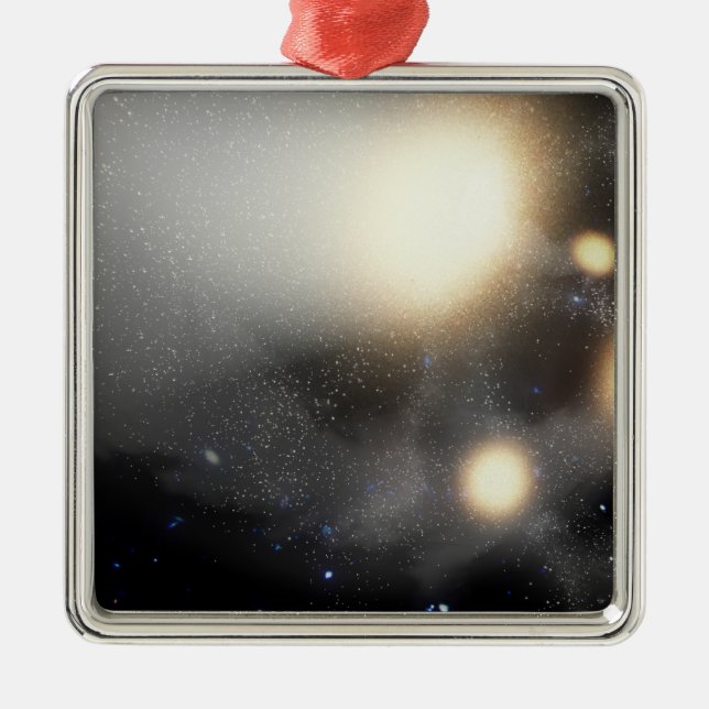 Ein Zerfall von Galaxien Ornament Aus Metall (Vorne)