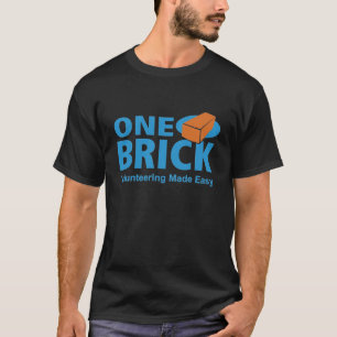 Ein Ziegelstein-Logo-Dunkelheits-T-Shirt T-Shirt