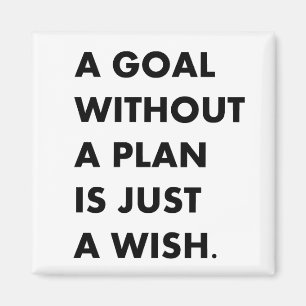 Ein Ziel ohne Plan Magnet