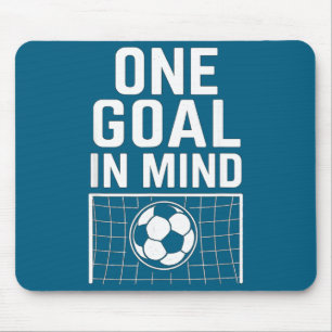 Ein Ziel vor Augen - Fußball-Thema & Motivierend Mousepad