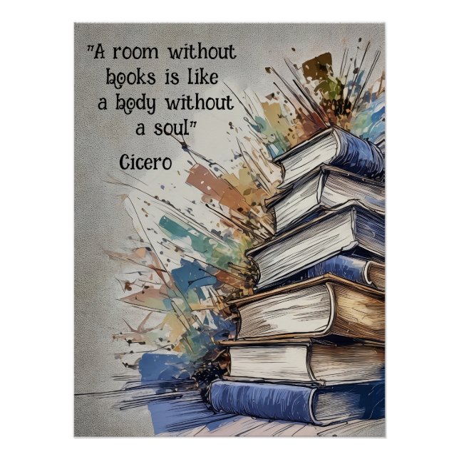 Ein Zimmer ohne Bücher Poster (Vorderseite)