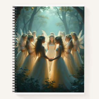 Ein Zirkel von Fairies SpiralNotebook Notizbuch