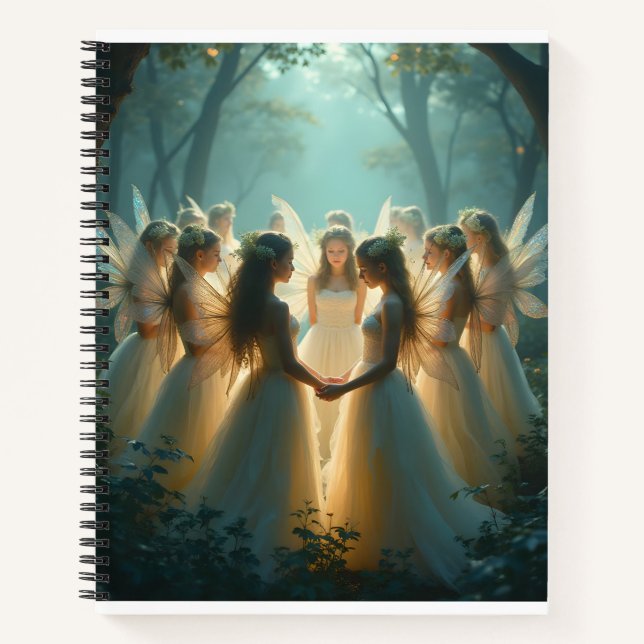 Ein Zirkel von Fairies SpiralNotebook Notizbuch (Vorderseite)