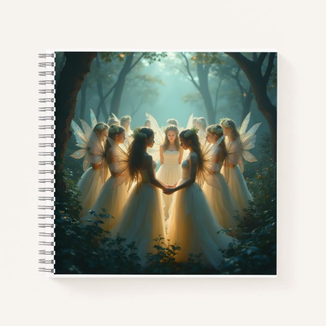 Ein Zirkel von Fairies SpiralNotebook Notizbuch (Vorderseite)