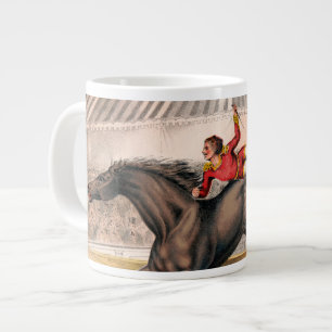 Ein Zirkus-Performer reiten auf einem Hügel Jumbo-Tasse
