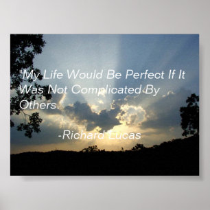 Ein Zitat eines weisen Mannes. Poster