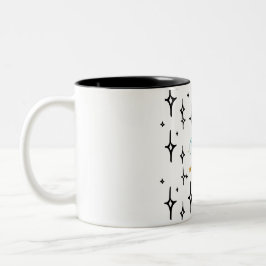 ein Zodica-Zeichen, das Emotionen mit Power zeigt Zweifarbige Tasse