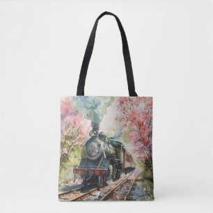 Ein Zug im Frühling Tasche
