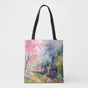 Ein Zug im Frühling Tasche