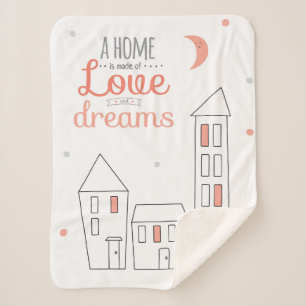 Ein Zuhause wird von der Liebe und von den Träume Sherpadecke