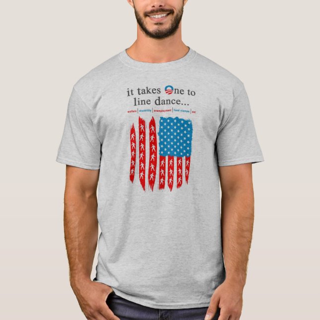 Ein zur Linie Tanz im Farbt-shirt T-Shirt (Vorderseite)