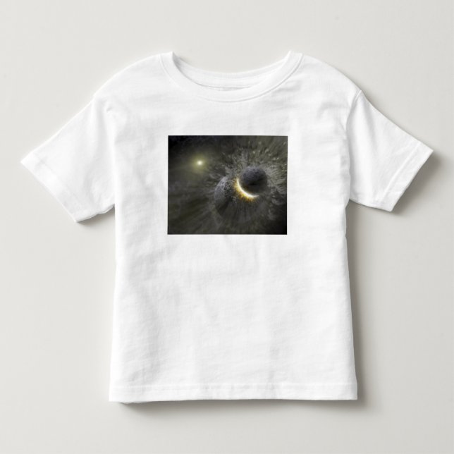 Ein Zusammenstoß massiver Objekte im Weltraum Kleinkind T-shirt (Vorderseite)