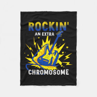 Ein zusätzliches Chromosom-Guitar-Down-Syndrom Fleecedecke