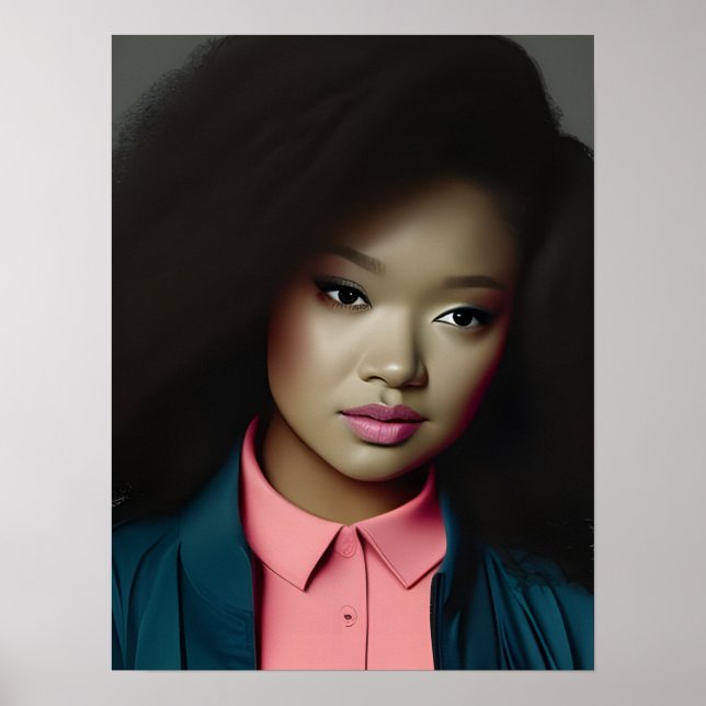 Ein zuversichtliches junges Poster (Vorne)