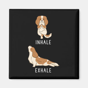 Einatmen Ausatmen Cavalier King Charles Spaniel Lu Magnet