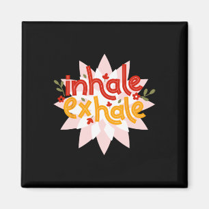 Einatmen Ausatmen Meditation Energie Mandala Art Y Magnet