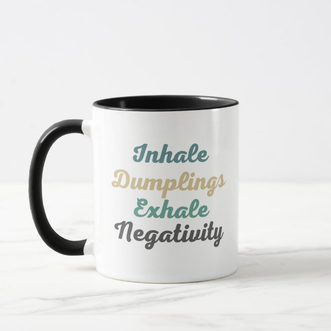 Einatmen von Dumplings Exhale Negativations-Tasse  Tasse (Links)