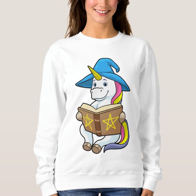 Einbinden als Assistent mit Buch & Hut Sweatshirt (Vorderseite)