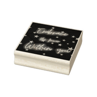 Einbinden des Powers in Ihnen Gummistempel