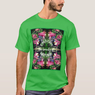 Einbinden von Natur-Blume T-Shirt