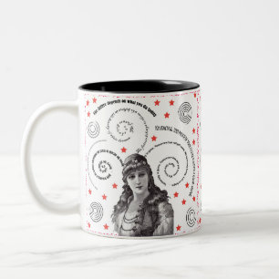 Einblicke in die Zukunft Zweifarbige Tasse