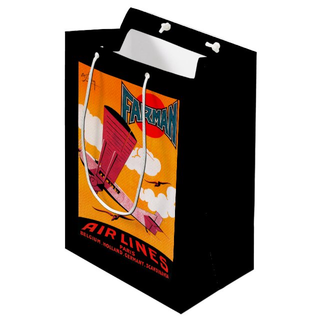 Eindecker-Plakat der Farman Mittlere Geschenktüte (Vorderseite Schrägansicht)