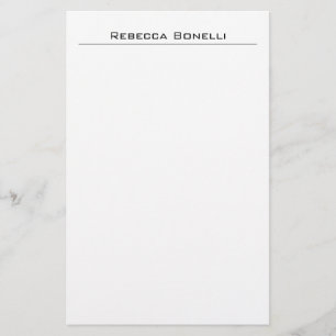 Eindeutig Modern Minimalistisch Schlicht Einfach W Briefpapier