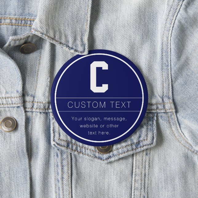 Eindeutige Bezeichnung und Monogramm-Vorlage | Mar Button (Beispiel)