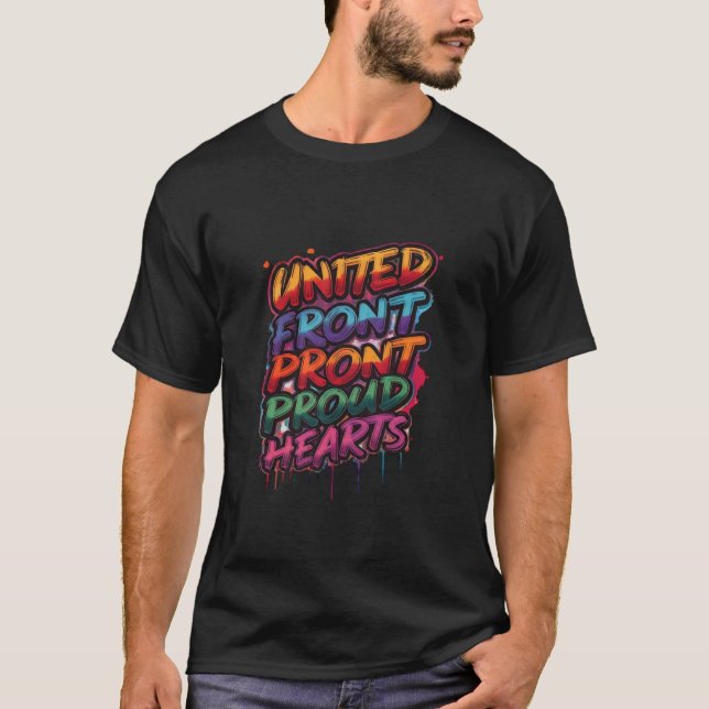 Eindeutige Vordergrundausdruckspronzen T-Shirt (Vorderseite)