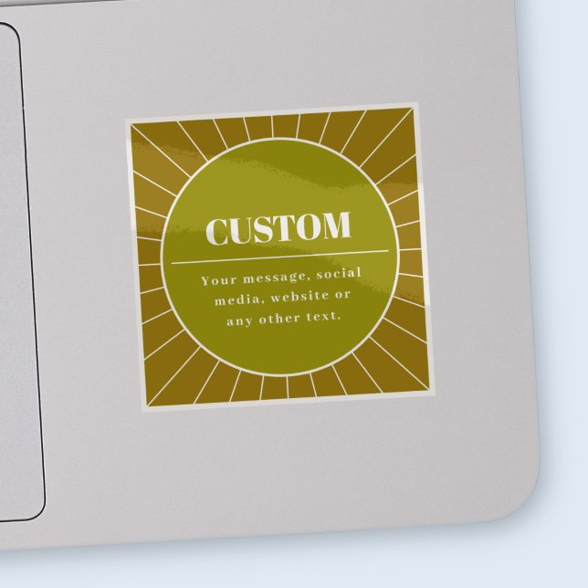 Eindeutige Vorlage für das Editierbare Retro-Desig Aufkleber (Von Creator hochgeladen)