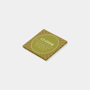 Eindeutige Vorlage für das Editierbare Retro-Desig Post-it Klebezettel