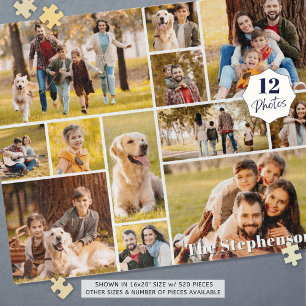 Eindeutiger 12 Name oder Text der Fotocollage