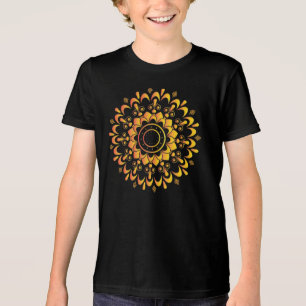 Eindeutiges goldenes Mandala-Design-95747 Tri-Blend Shirt