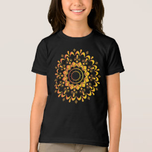 Eindeutiges goldenes Mandala-Design-95747 Tri-Blend Shirt