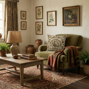 eindeutiges Retro-Muster orientalische Motive vint Kissen