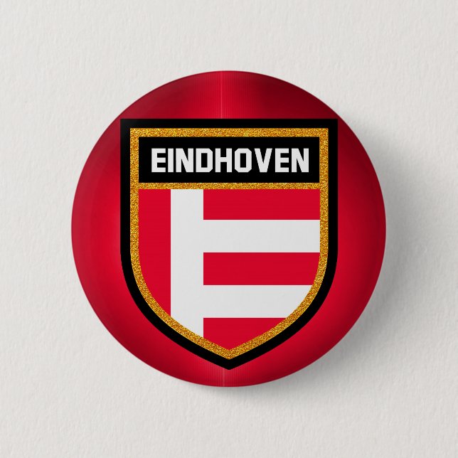 Eindhoven-Flagge Button (Vorderseite)