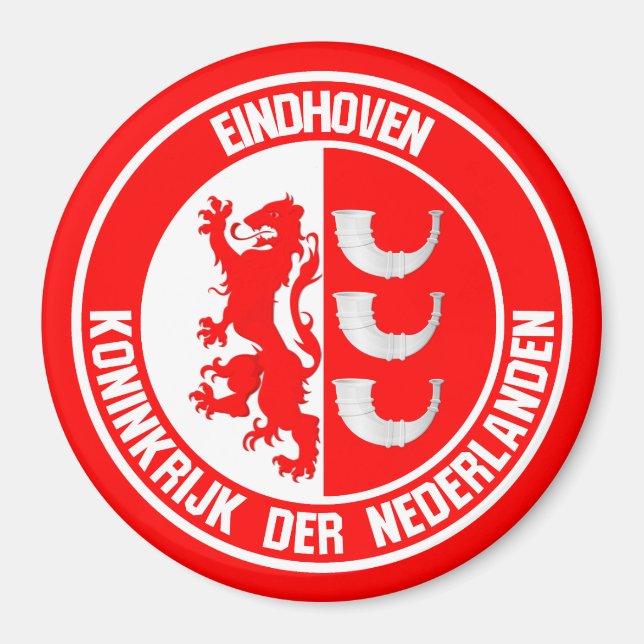 Eindhoven Round Emblem Magnet (Vorne)