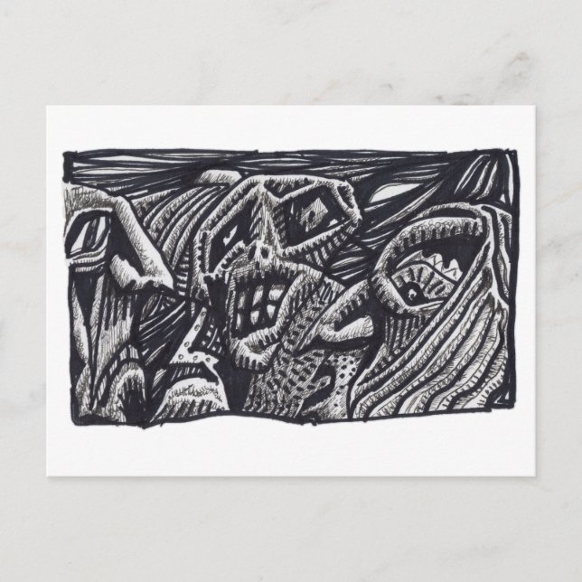 Eindringling Postkarte (Vorderseite)