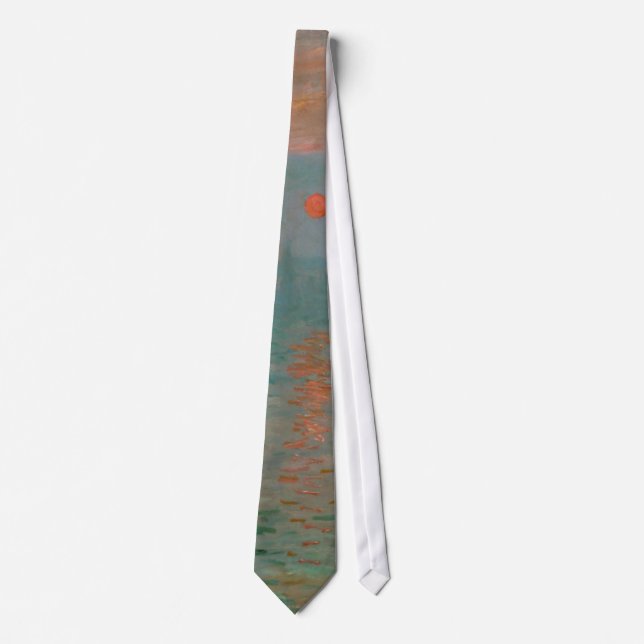 Eindruck, Soleil Levant durch Claude Monet 1872 Krawatte (Vorderseite)
