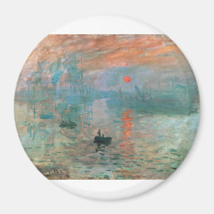 Eindruck, Sonnenaufgang 1872 Claude Monet Magnet
