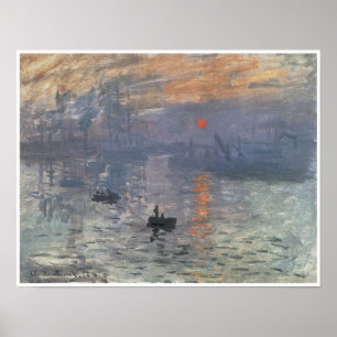 Eindruck-Sonnenaufgang, 1872 Poster
