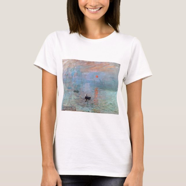 Eindruck, Sonnenaufgang, Claude Monet, 1872 T-Shirt (Vorderseite)