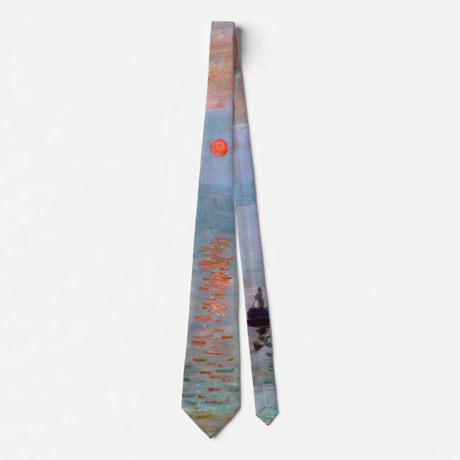 Eindruck, Sonnenaufgang, Claude Monet Krawatte (Vorderseite)
