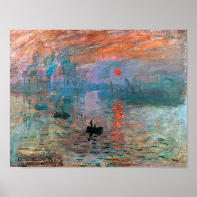 Eindruck, Sonnenaufgang | Claude Monet | Poster (Vorne)