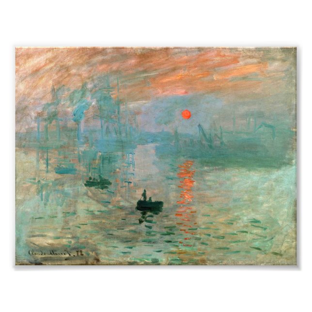 Eindruck, Sonnenaufgang von Claude Monet Fotodruck (Vorne)