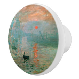 Eindruck, Sonnenaufgang von Claude Monet Keramikknauf