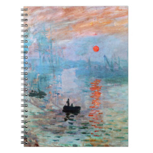 Eindruck, Sonnenaufgang von Claude Monet Notizblock