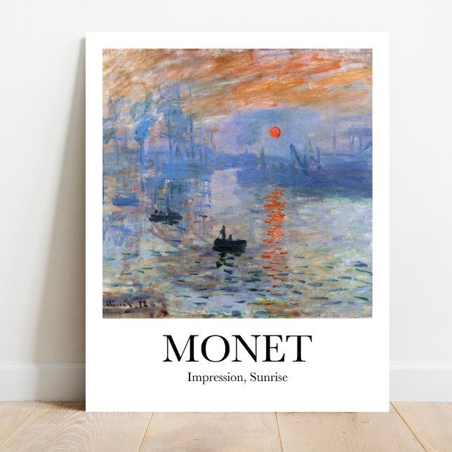 Eindruck, Sonnenaufgang von Claude Monet Poster (Monet's Sunrise masterpiece: Own a piece of Impressionism! High-quality art poster)