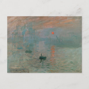 Eindruck, Sonnenaufgang von Claude Monet Postkarte
