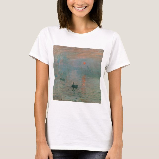Eindruck, Sonnenaufgang von Claude Monet T-Shirt (Vorderseite)